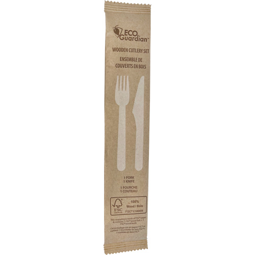 Ensemble de coutellerie en bois fourchette & couteau Pathway Supply LP