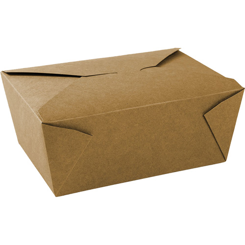 Kraft Take Out Food Containers, Corrugated, Rectangular Pathway Supply LP