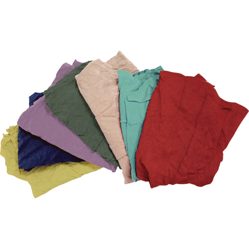 Recycled Material Wiping Rags, Fleece, Mix Colours, 25 lbs. Pathway Supply LP