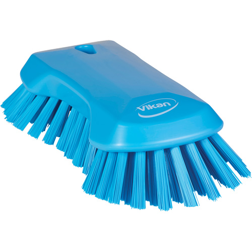 Brosse &agrave; main, Soies Tr&egrave;s ferme, Longueur de 9-1/10", Bleu Pathway Supply LP