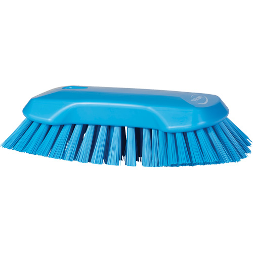 Brosse &agrave; main, Soies Tr&egrave;s ferme, Longueur de 9-1/10", Bleu Pathway Supply LP