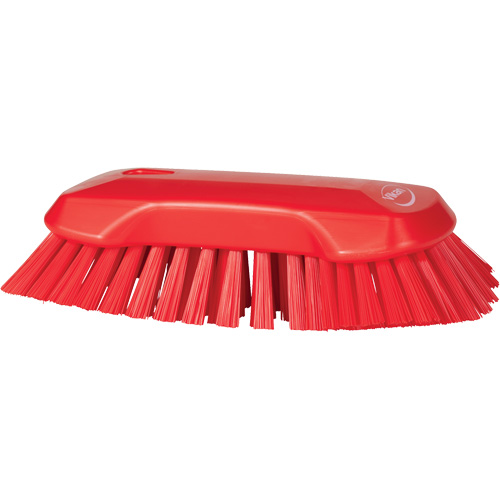 Brosse &agrave; main, Soies Tr&egrave;s ferme, Longueur de 9-1/10", Rouge Pathway Supply LP