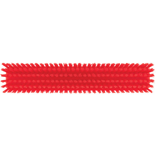 Push Broom Head, Fine/Stiff Bristles, 16-1/2", Polyester/Polypropylene, Red Pathway Supply LP