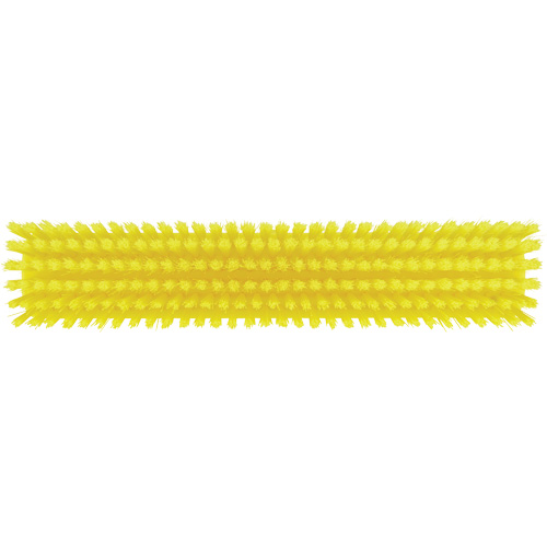 Push Broom Head, Fine/Stiff Bristles, 16-1/2", Polyester/Polypropylene, Yellow Pathway Supply LP