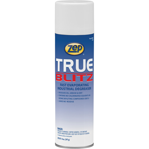 D&eacute;graissant industriel &agrave; &eacute;vaporation rapide True Blitz, 14 oz, Canette a&eacute;rosol Pathway Supply LP