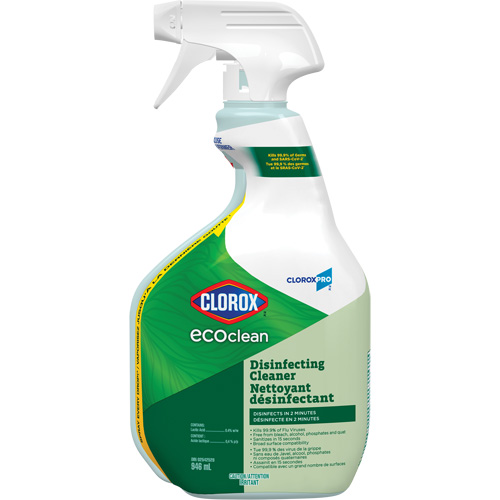 CloroxPro Clorox EcoClean Disinfecting Cleaner, 946 ml, Trigger Bottle Pathway Supply LP