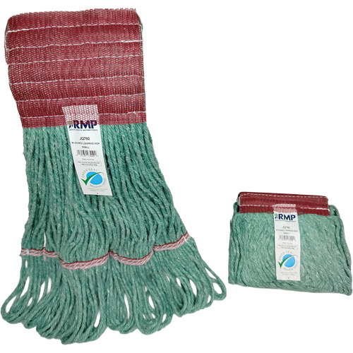 Wide-Band Mop Head, Antimicrobial/Floor Finishing/Specialty, Cotton/Rayon/Synthetic, Loop Style Pathway Supply LP
