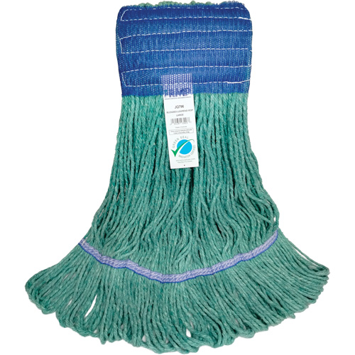 Wide-Band Mop Head, Antimicrobial/Floor Finishing/Specialty, Cotton/Rayon/Synthetic, Loop Style Pathway Supply LP