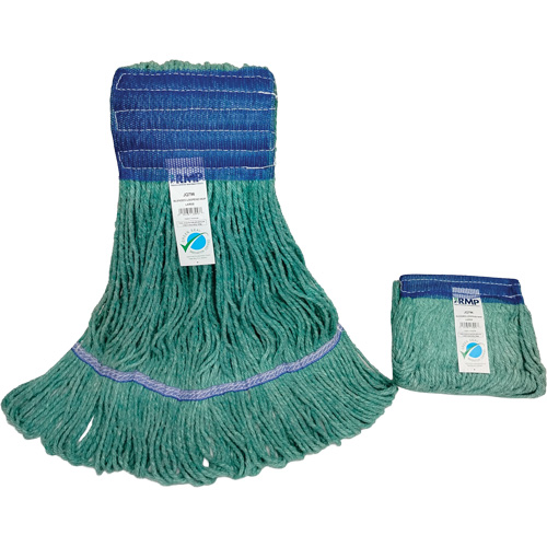 Wide-Band Mop Head, Antimicrobial/Floor Finishing/Specialty, Cotton/Rayon/Synthetic, Loop Style Pathway Supply LP