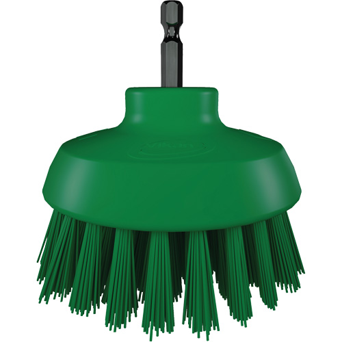 Brosse ronde HyDrive pour perceuse, Soies Tr&egrave;s ferme, Longueur de 3-1/10", Vert Pathway Supply LP