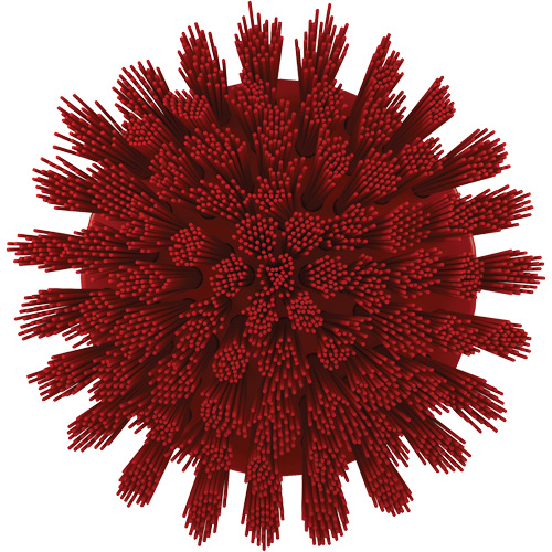 Brosse ronde HyDrive pour perceuse, Soies Tr&egrave;s ferme, Longueur de 3-1/10", Rouge Pathway Supply LP