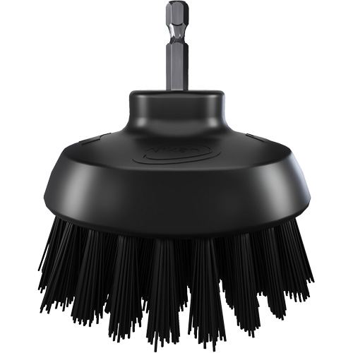 Brosse ronde HyDrive pour perceuse, Soies Tr&egrave;s ferme, Longueur de 3-1/10", Noir Pathway Supply LP