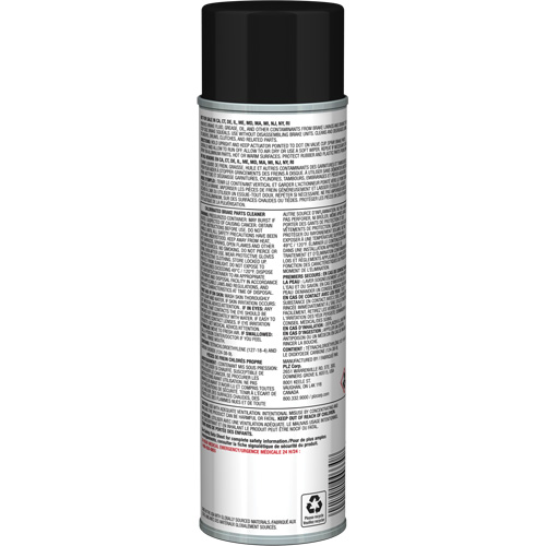 Nettoyant pour pi&egrave;ces de freins Pro Line avec tr&egrave;s faible teneur en COV, Canette a&eacute;rosol Pathway Supply LP