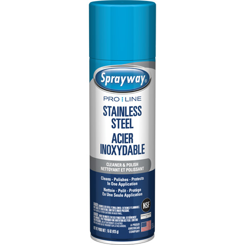 Pro Line Stainless Steel Cleaner & Polish, 15 oz., Aerosol Can Pathway Supply LP