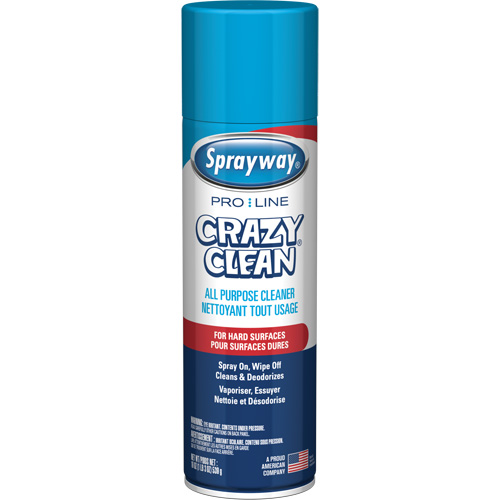 Nettoyant tout usage Pro Line Crazy Clean, 19 oz., Canette a&eacute;rosol Pathway Supply LP