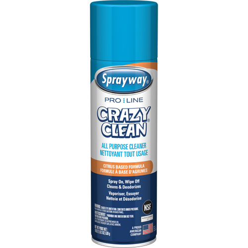 Nettoyant tout usage Pro Line Crazy Clean, 19 oz., Canette a&eacute;rosol Pathway Supply LP