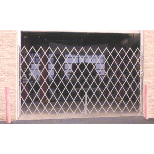 Galvanized Folding Security Gates, Fixed Single Folding, 4' L x 6' H Expanded Pathway Supply LP
