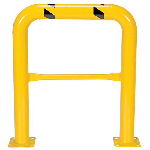 Garde-corps &agrave; profil &eacute;lev&eacute; pour machines, 3' la x 3,5' h, Jaune Pathway Supply LP