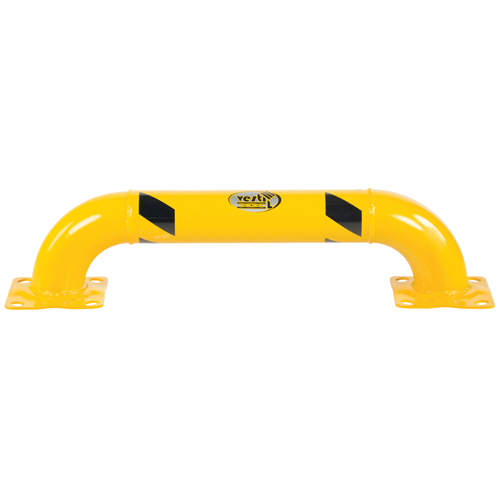 Garde-corps &agrave; profil bas pour rayonnages, 3' la x 0,75' h, Jaune Pathway Supply LP