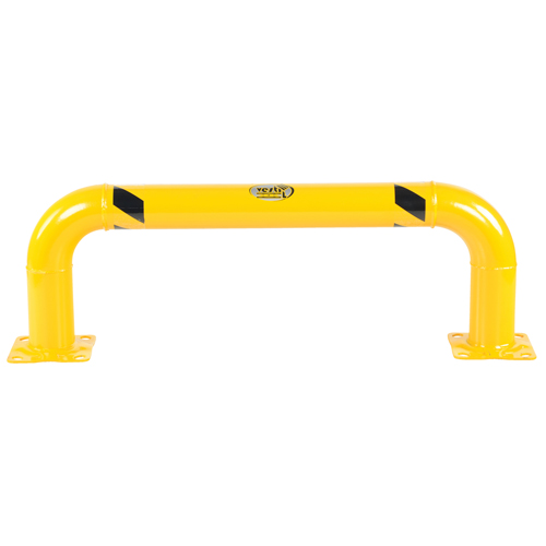 Low Profile Rack Guards, 4' W x 1.4' H, Yellow Pathway Supply LP