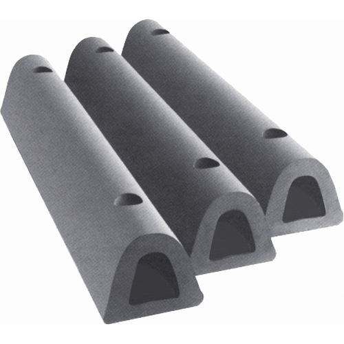 Extruded Rubber Dock Fenders, Rubber, 4-1/2" W x 18" L x 3-3/4" D Pathway Supply LP