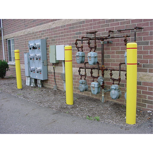 Polyethylene Bollard Covers, 6-5/8" Dia. x 60" L, Yellow Pathway Supply LP