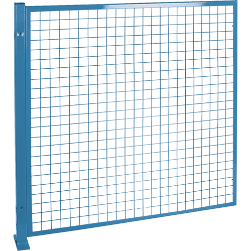 Perimeter Guards - Mesh Style, 4' H x 4' W, Blue Pathway Supply LP