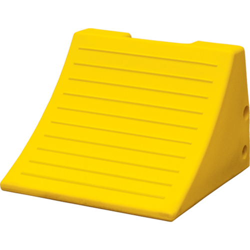 Heavy-Duty Wheel Chocks, Polyurethane, Safety Yellow, 15-1/10" W x 15" D x 11" H Pathway Supply LP