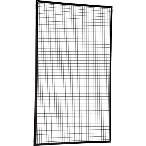 Adjustable Perimeter Guard Panel, 8' H x 5' W, Black Pathway Supply LP