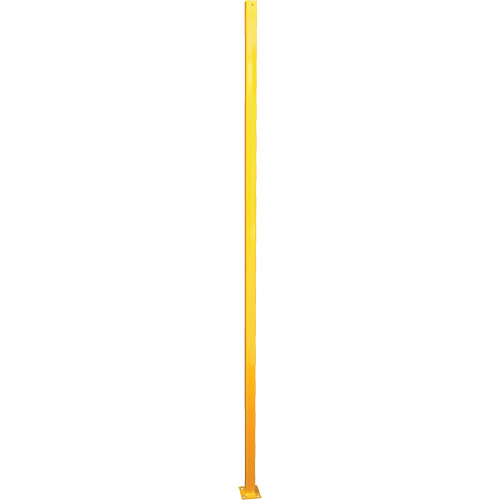 Poteau de protection p&eacute;rim&eacute;trique ajustable, 4" la x 96" h, Jaune Pathway Supply LP