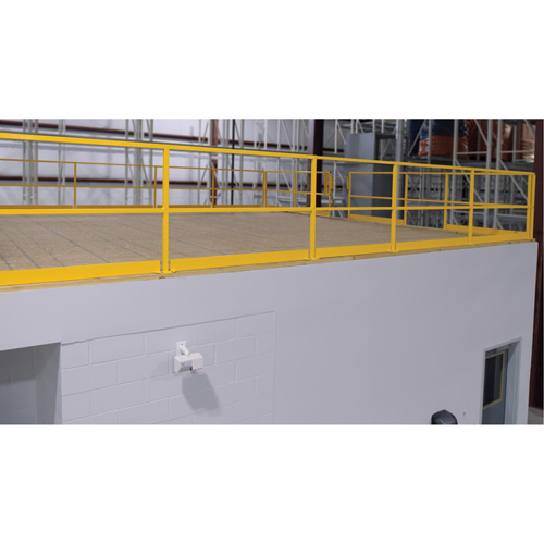 Mezzanine Safety Gate, 68-1/2" L x 42" H, 80-1/16" Raised, Yellow Pathway Supply LP