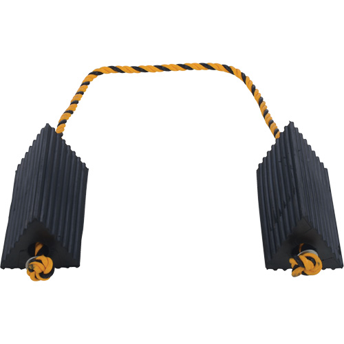 Airline Wheel Chock, 5" x 10" x 4-1/2", Black Pathway Supply LP