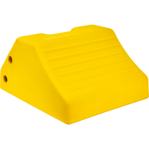 Cale de roue robustes, Ur&eacute;thane, Jaune, 15-1/2" la x 17-7/10" p x 10" h Pathway Supply LP