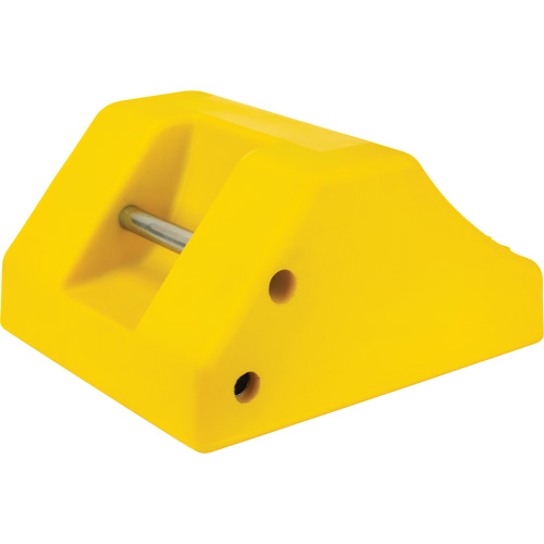 Cale de roue robustes, Ur&eacute;thane, Jaune, 15-1/2" la x 17-7/10" p x 10" h Pathway Supply LP