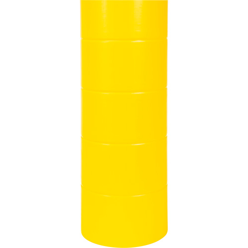 Capuchon en poly&eacute;thyl&egrave;ne pour borne de protection, 6-5/8" dia. x 60" l, Rouge/Jaune Pathway Supply LP