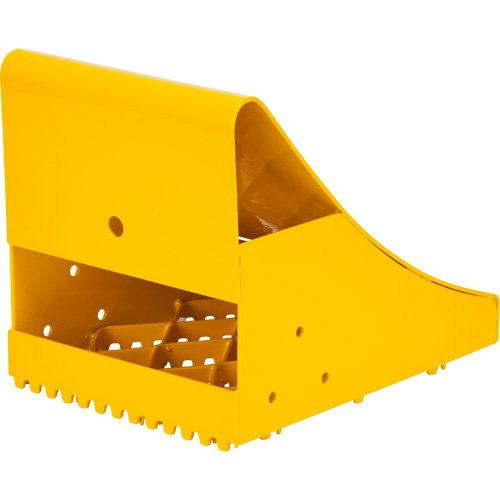 Ice Chocks, Steel, Yellow, 8-1/16" W x 10-5/8" D x 8-13/16" H Pathway Supply LP