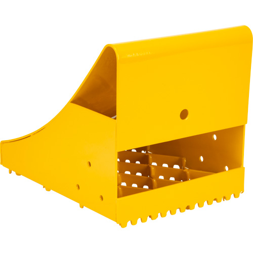 Ice Chocks, Steel, Yellow, 8-1/16" W x 10-5/8" D x 8-13/16" H Pathway Supply LP