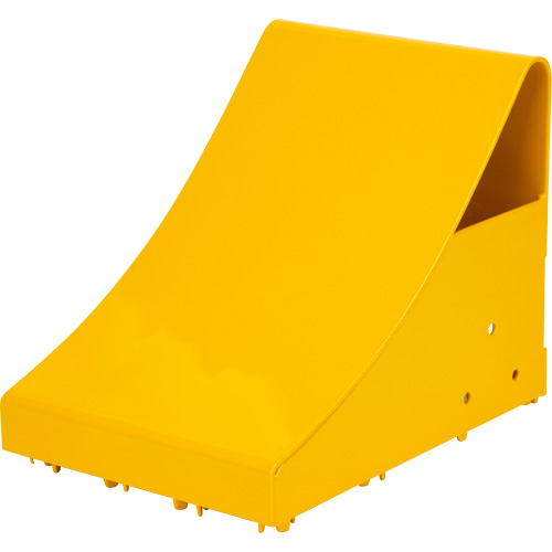 Ice Chocks, Steel, Yellow, 8-1/16" W x 10-5/8" D x 8-13/16" H Pathway Supply LP