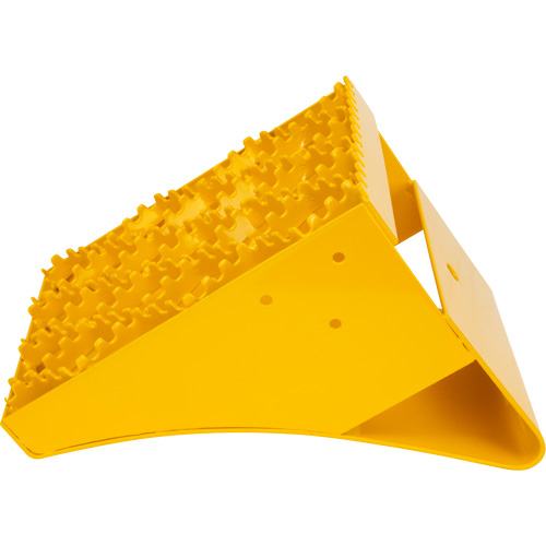 Ice Chocks, Steel, Yellow, 8-1/16" W x 10-5/8" D x 8-13/16" H Pathway Supply LP