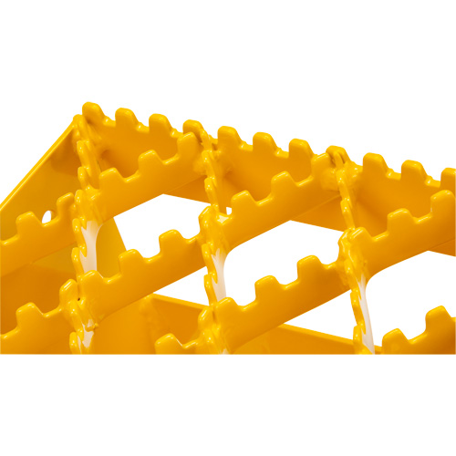 Ice Chocks, Steel, Yellow, 8-1/16" W x 10-5/8" D x 8-13/16" H Pathway Supply LP