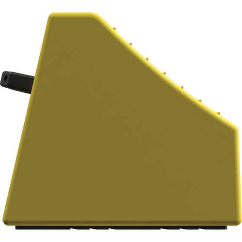 Cale de roue ultra-robuste pour l'exploitation mini&egrave;re Checkers Safety sans support, PEHD, Jaune, 14-1/2" la x 17-1/2" p x 16" h Pathway Supply LP