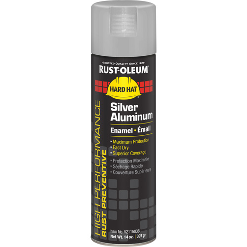 V2100 System Enamel Spray Paint, Silver Aluminum, Gloss, 14 oz., Aerosol Can Pathway Supply LP