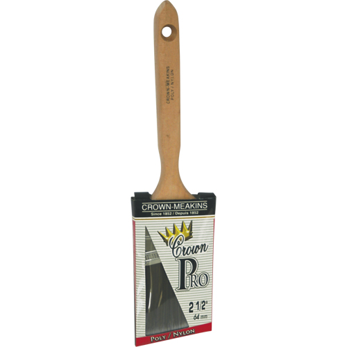 Pinceau angulaire Pro, Poly/nylon, Manche Bois, Largeur de 2-1/2" Pathway Supply LP