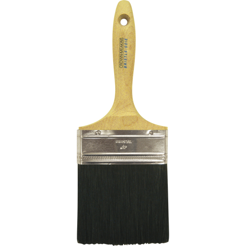 Straight Wall Paint Brush, Bristle, Wood Handle, 4" Width Pathway Supply LP
