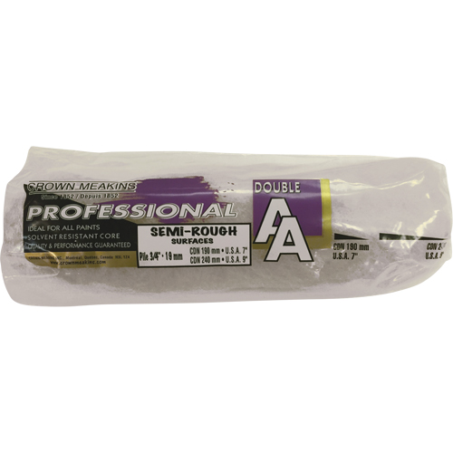 Professional AA Synthetic Paint Roller Cover, 19 mm (3/4") Nap, 240 mm (9-1/2") L Pathway Supply LP