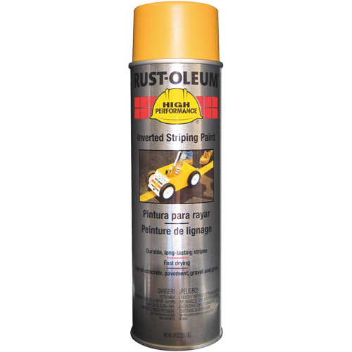 High Performance 2300 System Inverted Striping Spray Paint, Yellow, 18 oz., Aerosol Can Pathway Supply LP