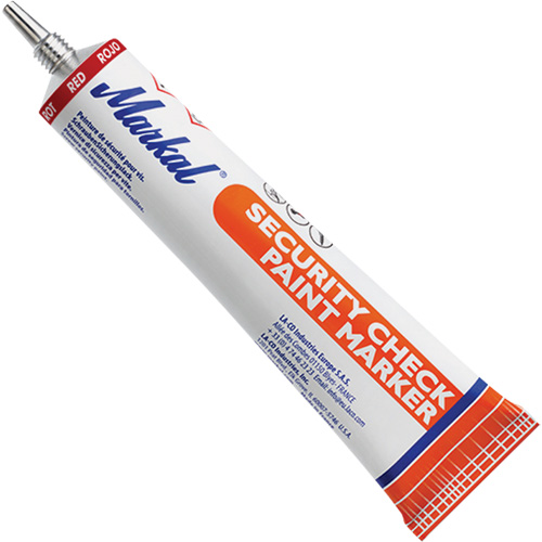 Security Check Paint Marker, 1.7 oz., Tube, Red Pathway Supply LP
