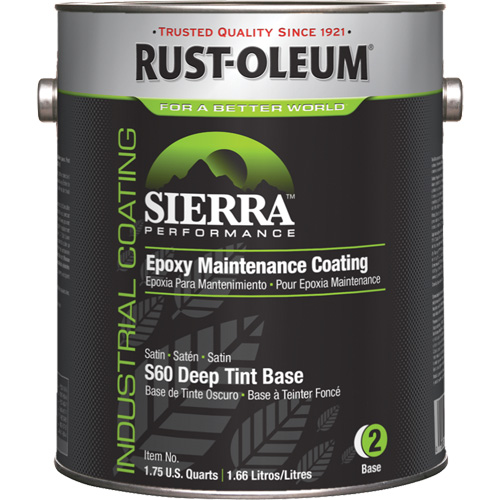 Sierra Performance S60 Water-Based Epoxy Maintenance Coating Deep Base, Gallon, Tint Base Pathway Supply LP