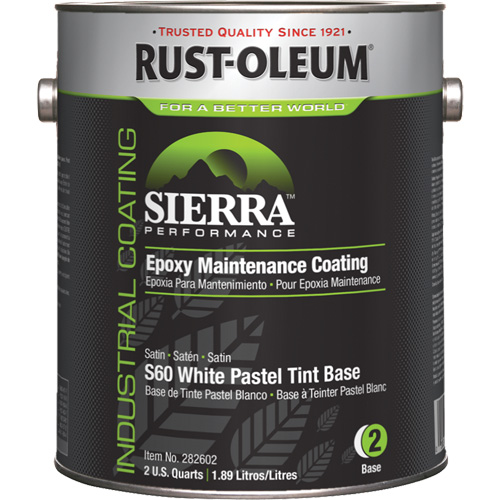 Rev&ecirc;tement dentretien &eacute;poxydique &agrave; base deau Sierra Performance S60 Couche de base pastel, Gallon, Base &agrave; teinter Pathway Supply LP