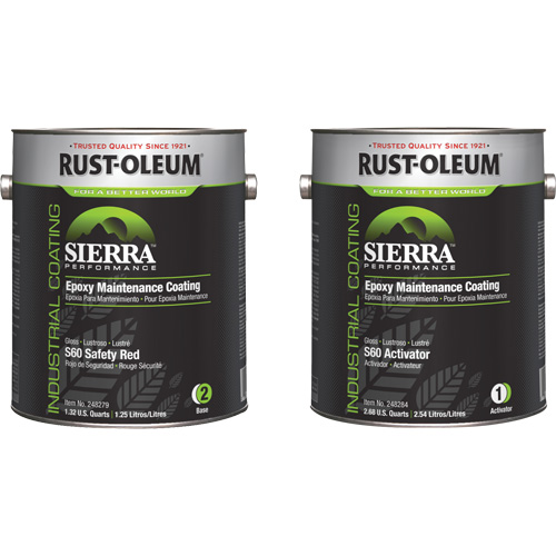 Trousse de rev&ecirc;tement dentretien &eacute;poxydique &agrave; base deau Sierra S60, Gallon, Rouge Pathway Supply LP